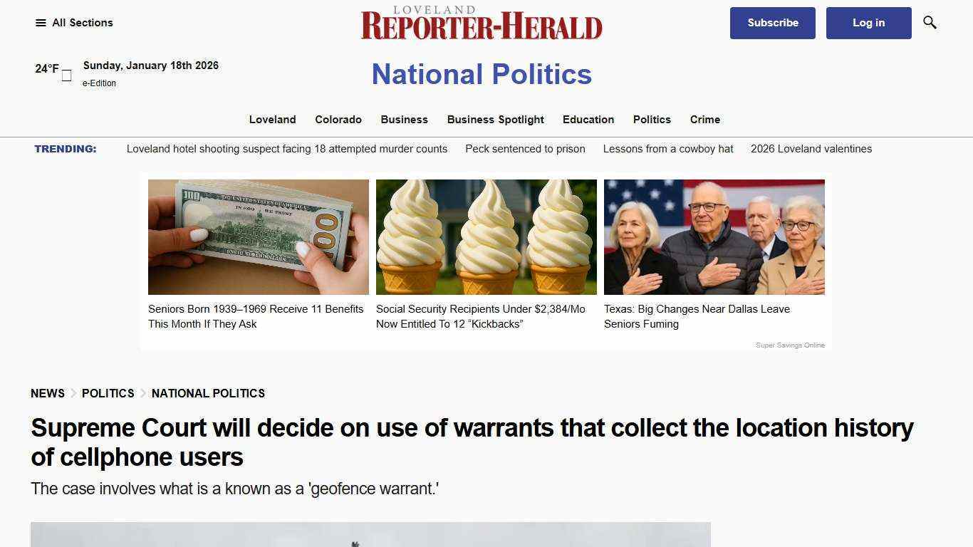 Supreme Court will decide on warrants that collect cellphone location